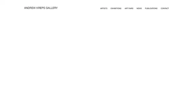 Andrew Kreps Gallery Website preview