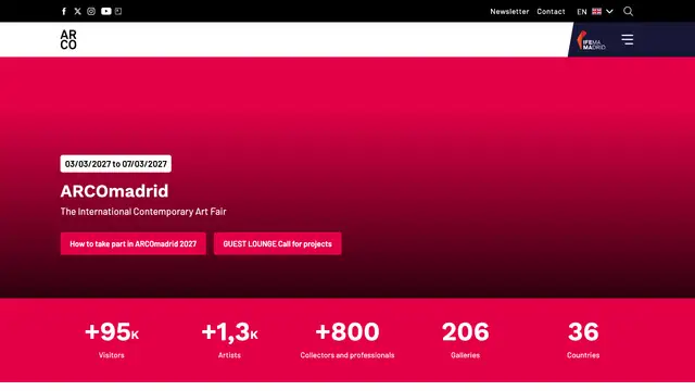 ARCOmadrid Website preview