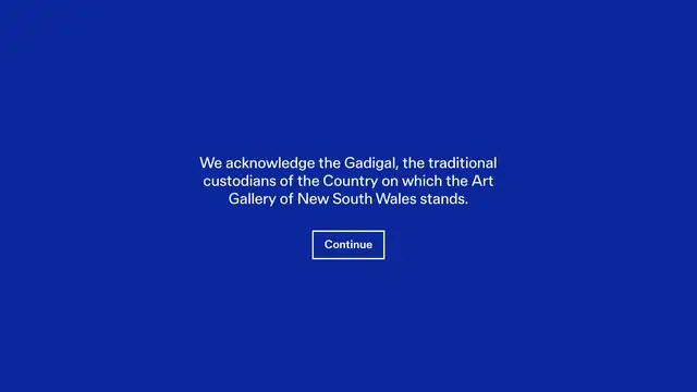 Art Gallery of New South Wales Website preview