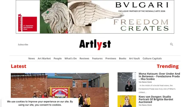 Artlyst Website preview