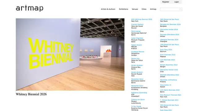 Artmap Website preview