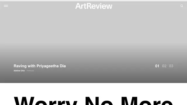 ArtReview Website preview