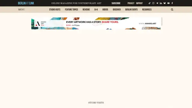 Berlin Art Link Website preview