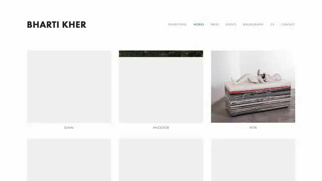 Bharti Kher Website preview