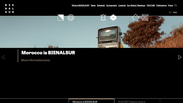 Bienalsur Website preview