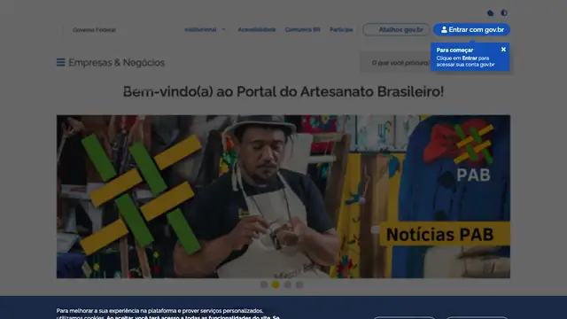 Brazilian Handicraft Program Website preview