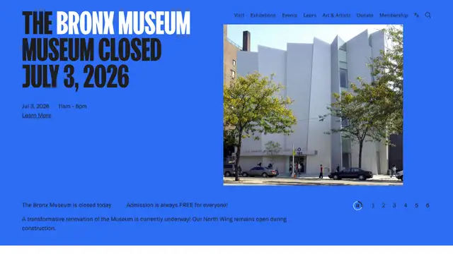 The Bronx Museum Website preview