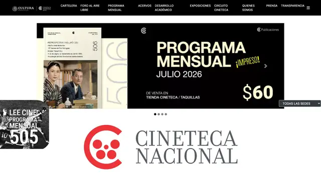 Cineteca Nacional Website preview