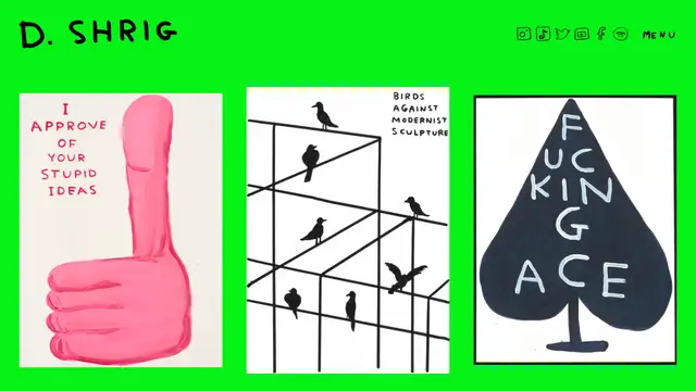 David Shrigley Website preview
