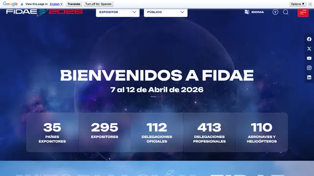 FIDAE Website preview