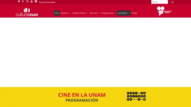 Filmoteca de la UNAM Website preview