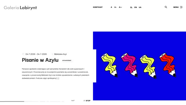 Galeria Labirynt Website preview