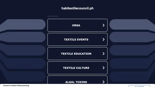 HABI Philippine Textile Council Website preview