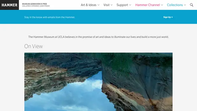 Hammer Museum Website preview