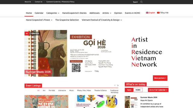 Hanoi Grapevine Website preview