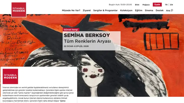İstanbul Modern Website preview