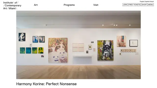 ICA Miami Website preview
