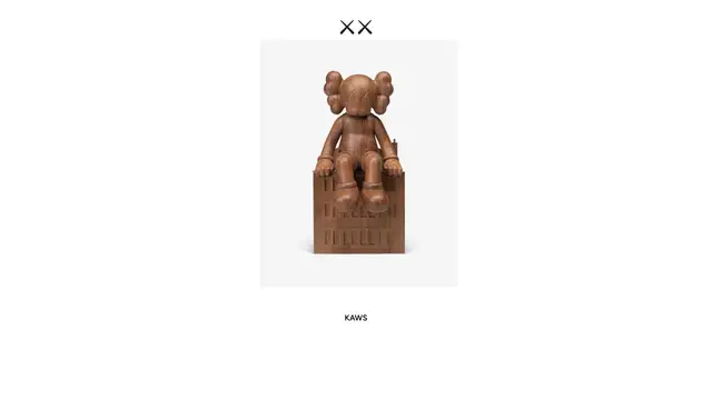 KAWS Website preview