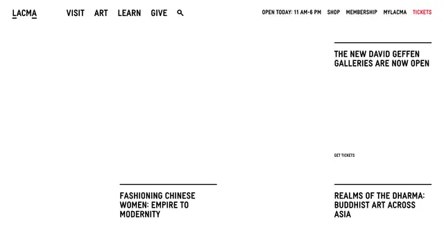 LACMA Website preview