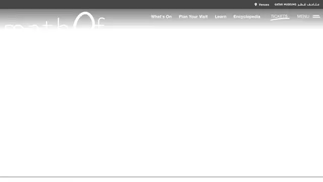 Mathaf Arab Museum of Modern Art Website preview