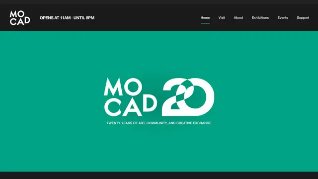 Museum of Contemporary Art Detroit Website preview