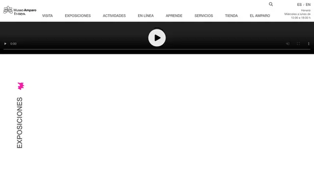 Museo Amparo Website preview