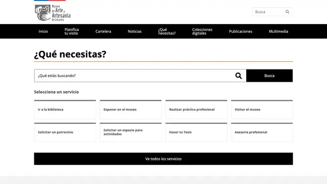 Museo de Arte y Artesanía de Linares Website preview