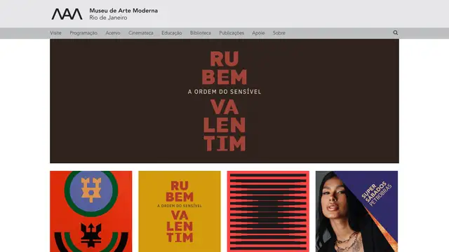 Museu de Arte Moderna do Rio Website preview