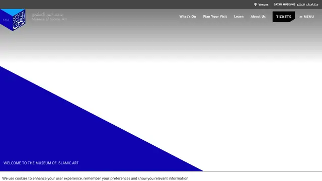 Museum of Islamic Art Doha Website preview
