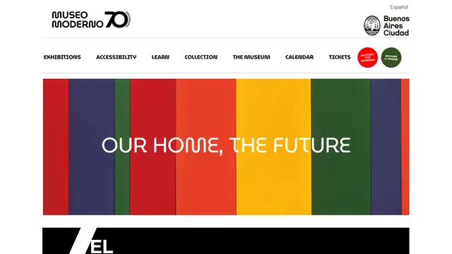 Museum of Modern Art Buenos Aires Website preview
