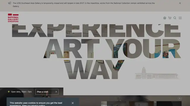 National Gallery Singapore Website preview