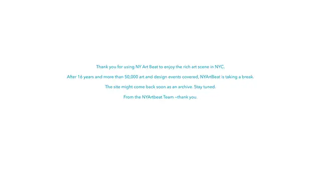 New York Art Beat Website preview