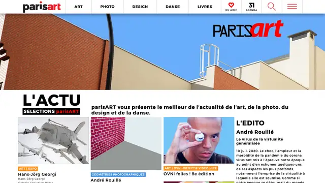 Paris Art Website preview