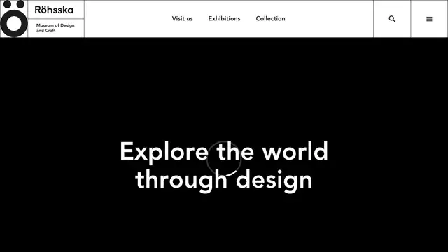 Röhsska Museum Website preview