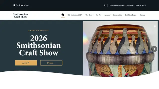 Smithsonian Craft Show Website preview