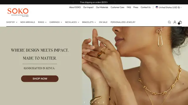 SOKO Website preview