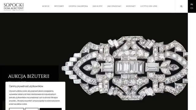 Sopocki Dom Aukcyjny Website preview