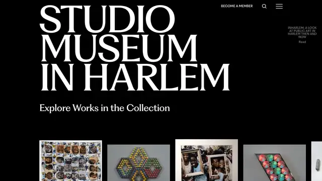 Studio Museum in Harlem Website preview