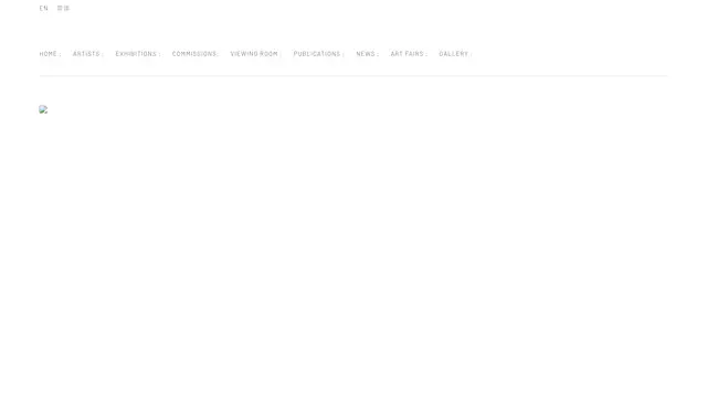 Tanya Bonakdar Gallery Website preview