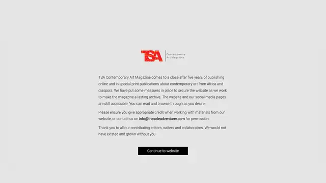 The Sole Adventurer Website preview