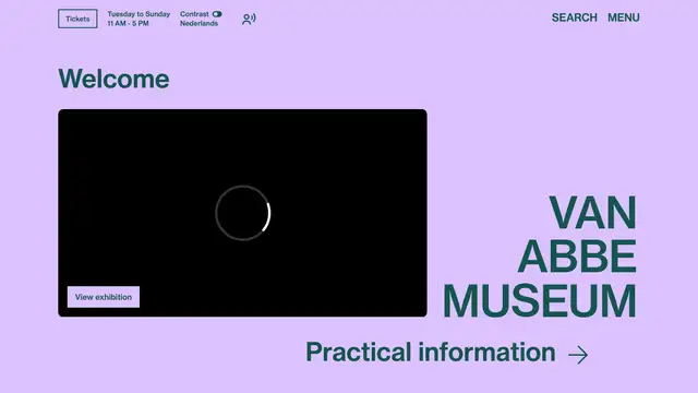 Van Abbemuseum Website preview