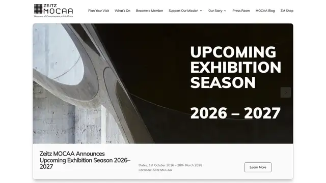 Zeitz MOCAA Website preview