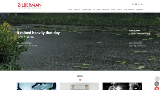 Zilberman Gallery Website preview