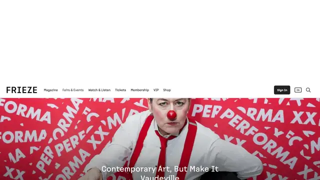 Frieze Website preview