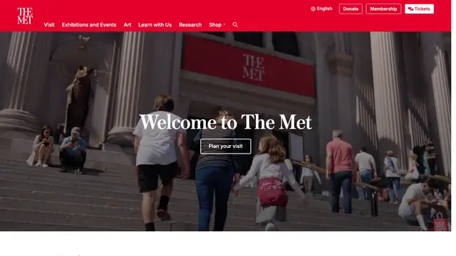 The Met Website preview